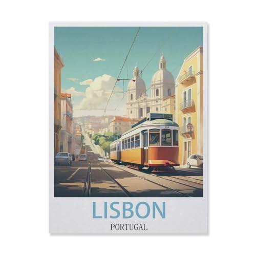 Puzzle，Lissabon Portugal，Für Kinder Und Erwachsene Holz Personalisiertes Puzzle-Spaß-Spiel 1000pcs（75x50cm）-EU4 von YYHMKBYY
