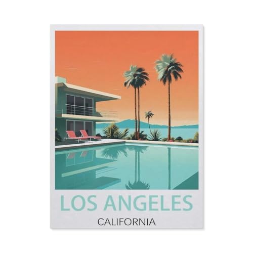 Puzzle，Los Angeles Kalifornien，Für Kinder Und Erwachsene Holz Personalisiertes Puzzle-Spaß-Spiel 1000pcs（75x50cm）-EW90 von YYHMKBYY