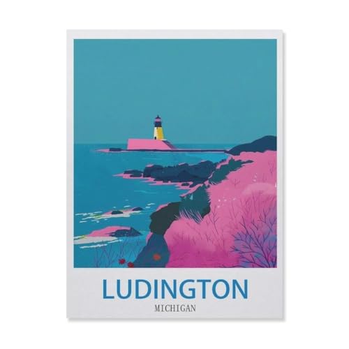 Puzzle，Ludington, Michigan，Für Kinder Und Erwachsene Holz Personalisiertes Puzzle-Spaß-Spiel 1000pcs（75x50cm）-DO40 von YYHMKBYY