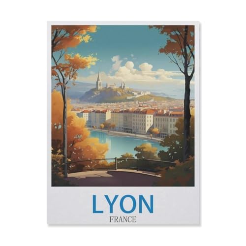 Puzzle，Lyon, Frankreich，Für Kinder Und Erwachsene Holz Personalisiertes Puzzle-Spaß-Spiel 1000pcs（75x50cm）-EG64 von YYHMKBYY