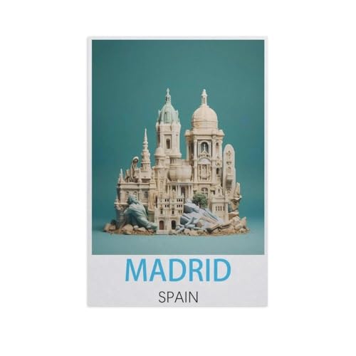 Puzzle，Madrid, Spanien，Für Kinder Und Erwachsene Holz Personalisiertes Puzzle-Spaß-Spiel 1000pcs（75x50cm）-FP21 von YYHMKBYY
