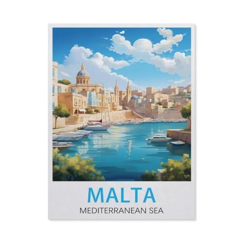 Puzzle，Malta, Mittelmeer，Für Kinder Und Erwachsene Holz Personalisiertes Puzzle-Spaß-Spiel 1000pcs（75x50cm）-BG27 von YYHMKBYY