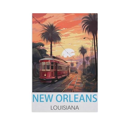 Puzzle，New Orleans Louisiana，Für Kinder Und Erwachsene Holz Personalisiertes Puzzle-Spaß-Spiel 1000pcs（75x50cm）-FP97 von YYHMKBYY