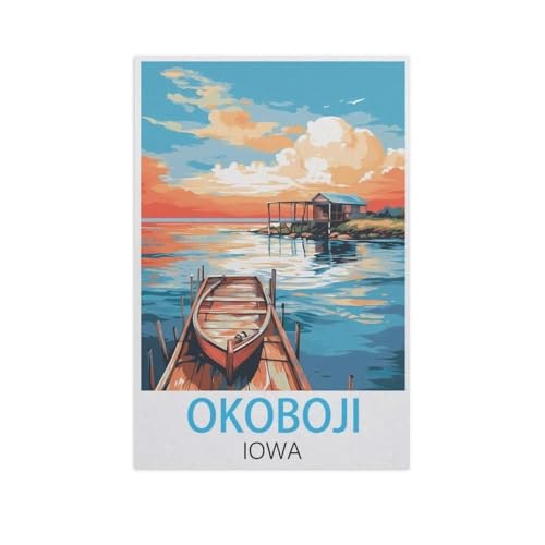 Puzzle，Okoboji Iowa，Für Kinder Und Erwachsene Holz Personalisiertes Puzzle-Spaß-Spiel 1000pcs（75x50cm）-FS16 von YYHMKBYY