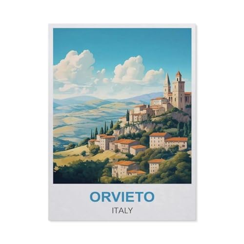 Puzzle，Orvieto, Italien，Für Kinder Und Erwachsene Holz Personalisiertes Puzzle-Spaß-Spiel 1000pcs（75x50cm）-DH7 von YYHMKBYY