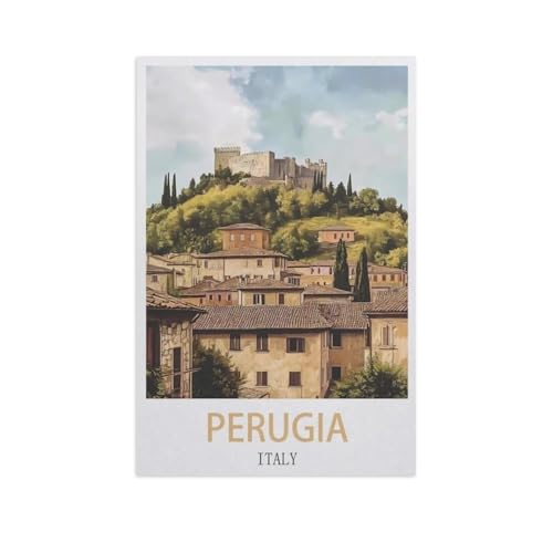 Puzzle，Perugia, Italien，Für Kinder Und Erwachsene Holz Personalisiertes Puzzle-Spaß-Spiel 1000pcs（75x50cm）-FY3 von YYHMKBYY