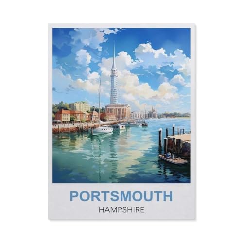 Puzzle，Portsmouth, Hampshire，Für Kinder Und Erwachsene Holz Personalisiertes Puzzle-Spaß-Spiel 1000pcs（75x50cm）-EN34 von YYHMKBYY