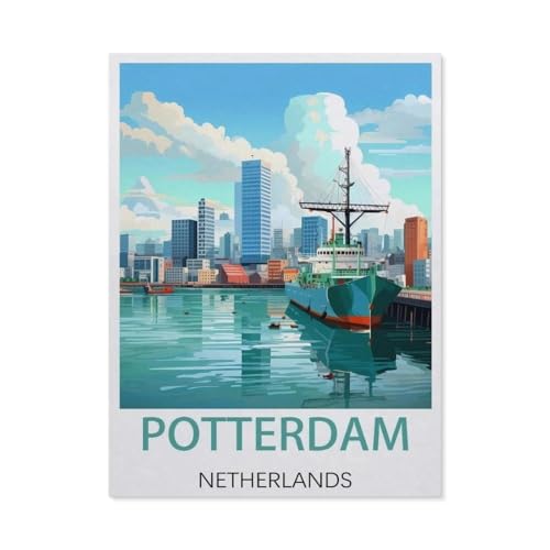 Puzzle，Potterdam Niederlande，Für Kinder Und Erwachsene Holz Personalisiertes Puzzle-Spaß-Spiel 1000pcs（75x50cm）-EX63 von YYHMKBYY