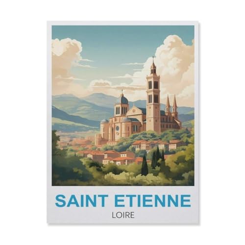 Puzzle，Saint Etienne Loire，Für Kinder Und Erwachsene Holz Personalisiertes Puzzle-Spaß-Spiel 1000pcs（75x50cm）-GM69 von YYHMKBYY