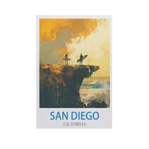 Puzzle，San Diego, Kalifornien，Für Kinder Und Erwachsene Holz Personalisiertes Puzzle-Spaß-Spiel 1000pcs（75x50cm）-GD17 von YYHMKBYY