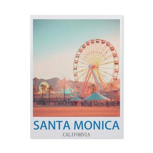 Puzzle，Santa Monica, Kalifornien，Für Kinder Und Erwachsene Holz Personalisiertes Puzzle-Spaß-Spiel 1000pcs（75x50cm）-CL8 von YYHMKBYY