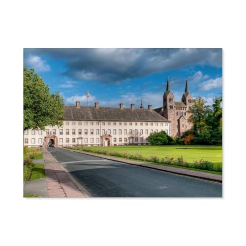 Puzzle，Schloss Corvey，Für Kinder Und Erwachsene Holz Personalisiertes Puzzle-Spaß-Spiel 1000pcs（75x50cm）-AQ73 von YYHMKBYY