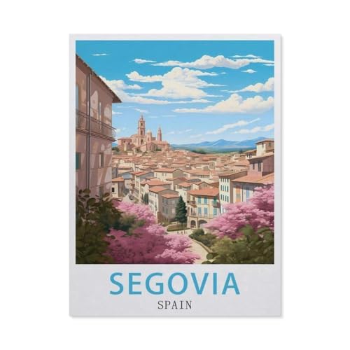 Puzzle，Segovia Spanien，Für Kinder Und Erwachsene Holz Personalisiertes Puzzle-Spaß-Spiel 1000pcs（75x50cm）-EV50 von YYHMKBYY