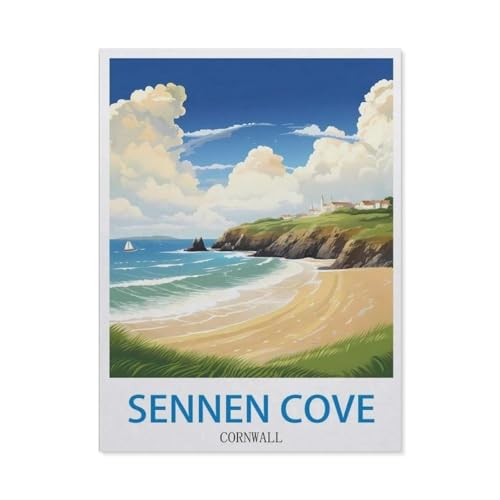 Puzzle，Sennen Cove, Cornwall，Für Kinder Und Erwachsene Holz Personalisiertes Puzzle-Spaß-Spiel 1000pcs（75x50cm）-DY68 von YYHMKBYY