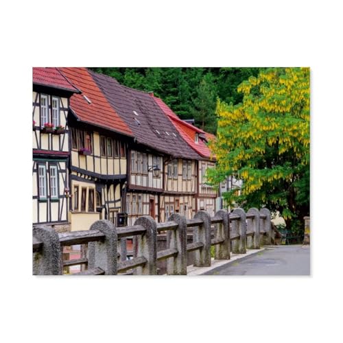 Puzzle，Stolberg，Die Perle des Südharzes，Für Kinder Und Erwachsene Holz Personalisiertes Puzzle-Spaß-Spiel 1000pcs（75x50cm）-AT65 von YYHMKBYY