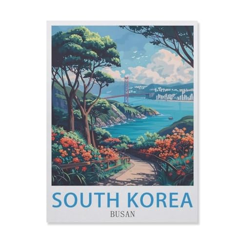 Puzzle，Südkorea Busan，Für Kinder Und Erwachsene Holz Personalisiertes Puzzle-Spaß-Spiel 1000pcs（75x50cm）-DP89 von YYHMKBYY