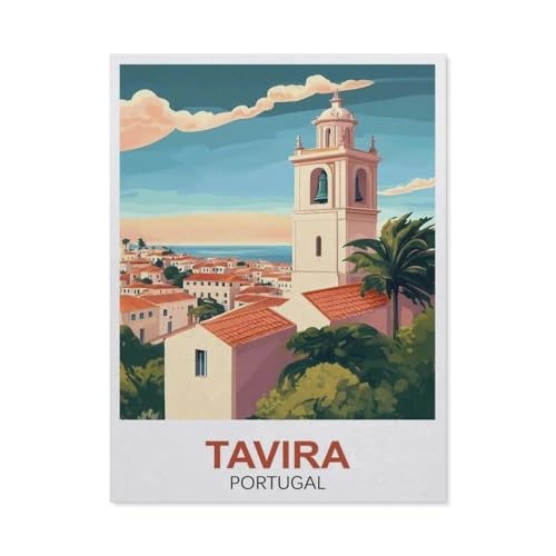 Puzzle，Tavira Portugal，Für Kinder Und Erwachsene Holz Personalisiertes Puzzle-Spaß-Spiel 1000pcs（75x50cm）-EZ82 von YYHMKBYY