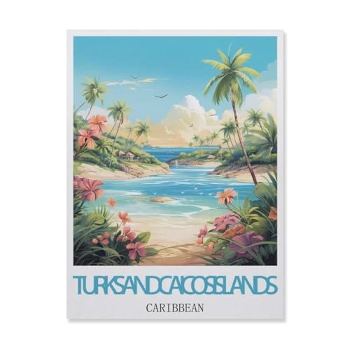 Puzzle，Türken- und Caicos-Inseln Karibik，Für Kinder Und Erwachsene Holz Personalisiertes Puzzle-Spaß-Spiel 1000pcs（75x50cm）-FI61 von YYHMKBYY