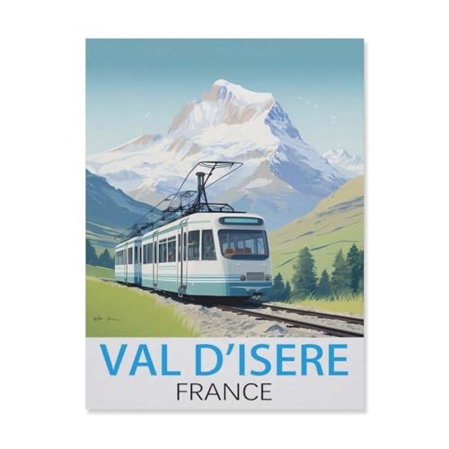 Puzzle，Val d'Isère, Frankreich，Für Kinder Und Erwachsene Holz Personalisiertes Puzzle-Spaß-Spiel 1000pcs（75x50cm）-FL56 von YYHMKBYY