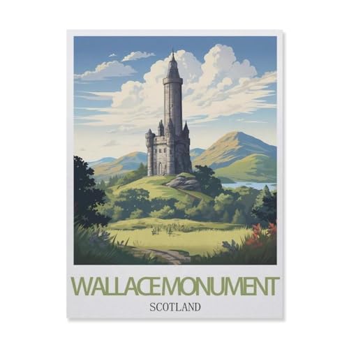 Puzzle，Wallac Monument Schottland，Für Kinder Und Erwachsene Holz Personalisiertes Puzzle-Spaß-Spiel 1000pcs（75x50cm）-FJ37 von YYHMKBYY