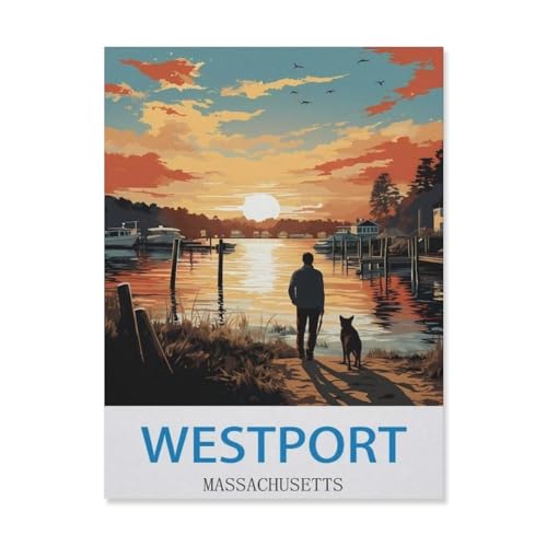 Puzzle，Westport, Massachusetts，Für Kinder Und Erwachsene Holz Personalisiertes Puzzle-Spaß-Spiel 1000pcs（75x50cm）-EJ69 von YYHMKBYY