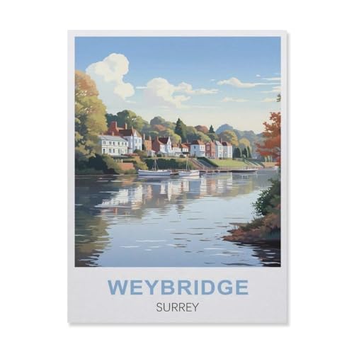 Puzzle，Weybridge Surrey，Für Kinder Und Erwachsene Holz Personalisiertes Puzzle-Spaß-Spiel 1000pcs（75x50cm）-FE23 von YYHMKBYY