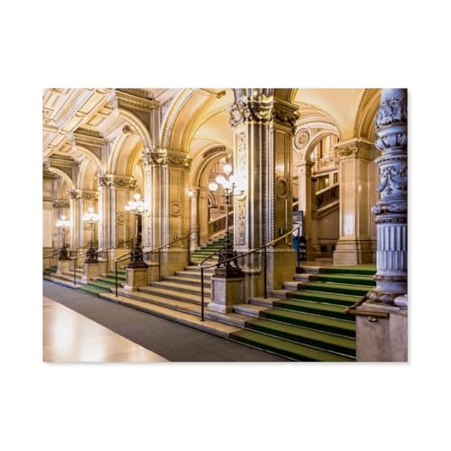 Puzzle，Wiener Staatsoper Eingangsfoyer，Für Kinder Und Erwachsene Holz Personalisiertes Puzzle-Spaß-Spiel 1000pcs（75x50cm）-AO54 von YYHMKBYY