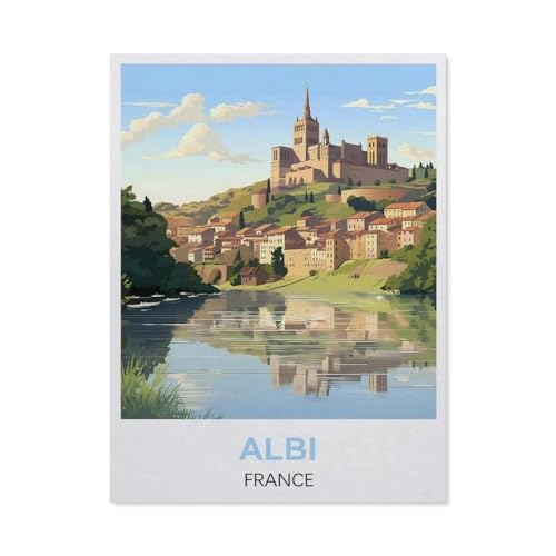 Puzzle 1000 Stück，Albi, Frankreich，Papier Kinderspielzeug Dekompression Spiel（38x26cm）-EM44 von YYHMKBYY