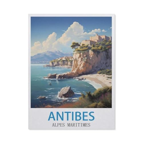 Puzzle 1000 Stück，Antibes,Alpes Maritimes，Für Holz Erwachsene Spielzeug Dekompression Spiel（75x50cm）-GP56 von YYHMKBYY