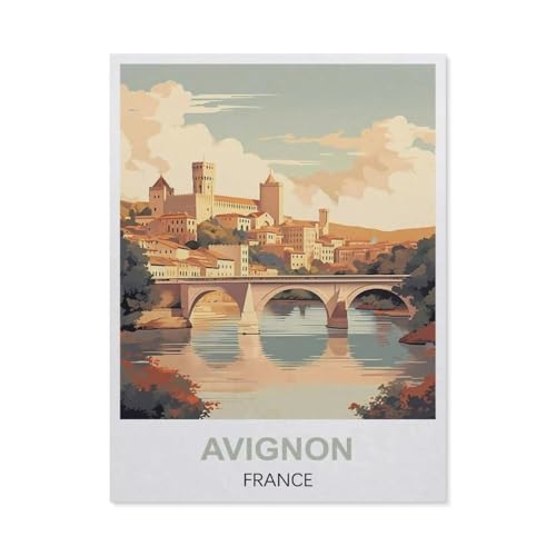Puzzle 1000 Stück，Avignon, Frankreich，Für Holz Erwachsene Spielzeug Dekompression Spiel（75x50cm）-EL83 von YYHMKBYY