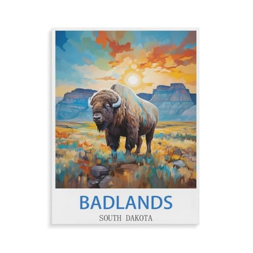 Puzzle 1000 Stück，Badlands South Dakota，Holz Kinderspielzeug Dekompression Spiel（75x50cm）-P43 von YYHMKBYY