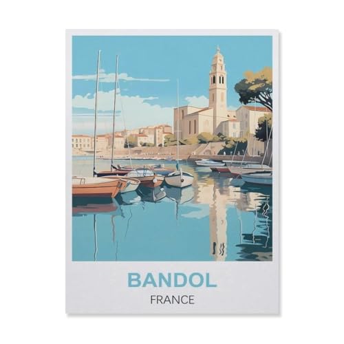 Puzzle 1000 Stück，Bandol Frankreich，Papier Kinderspielzeug Dekompression Spiel（38x26cm）-EQ22 von YYHMKBYY