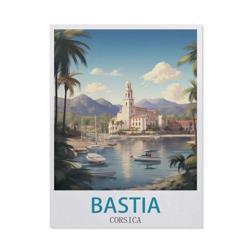 Puzzle 1000 Stück，Bastia Korsika，Klassische Puzzle 3D Puzzle DIY Kit Papier Spielzeug Einzigartiges Geschenk Wohnkultur（50x70cm）-GP81 von YYHMKBYY
