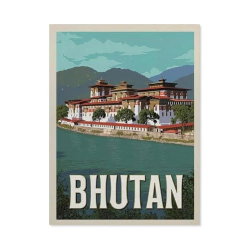 Puzzle 1000 Stück，Bhutan，Papier Kinderspielzeug Dekompression Spiel（38x26cm）-BL97 von YYHMKBYY