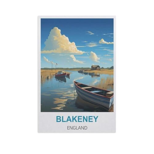 Puzzle 1000 Stück，Blakeney, England，Für Holz Erwachsene Spielzeug Dekompression Spiel（75x50cm）-GI23 von YYHMKBYY