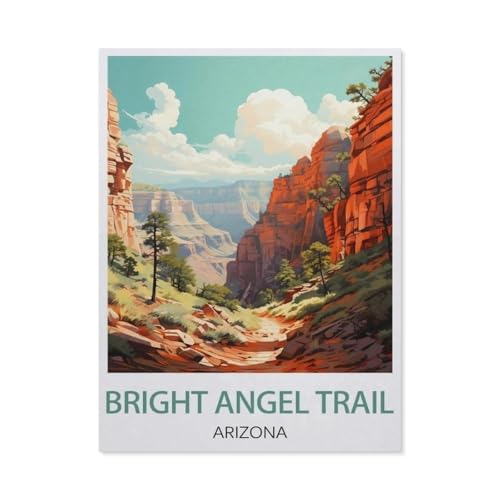 Puzzle 1000 Stück，Bright Angel Trail Arizona，Für Holz Erwachsene Spielzeug Dekompression Spiel（75x50cm）-BD30 von YYHMKBYY