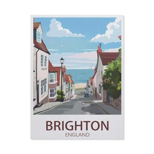 Puzzle 1000 Stück，Brighton England，Klassische Puzzle 3D Puzzle DIY Kit Papier Spielzeug Einzigartiges Geschenk Wohnkultur（38x26cm）-AW95 von YYHMKBYY