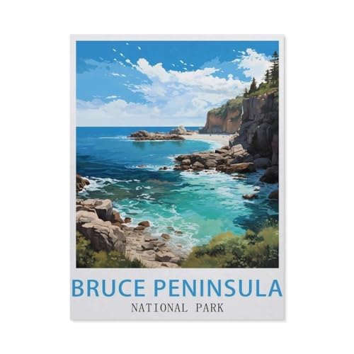 Puzzle 1000 Stück，Bruce Peninsula National Park Kanada，Papier Kinderspielzeug Dekompression Spiel（50x70cm）-BA99 von YYHMKBYY