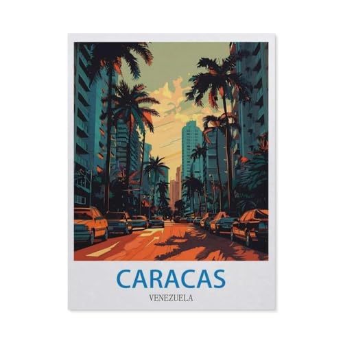 Puzzle 1000 Stück，Caracas, Venezuela，Für Holz Erwachsene Spielzeug Dekompression Spiel（75x50cm）-CI84 von YYHMKBYY