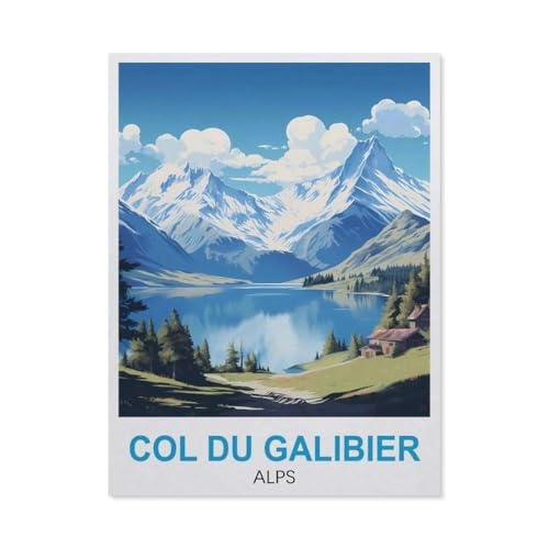 Puzzle 1000 Stück，Col Du Galibier Alpen，Für Papier Erwachsene Spielzeug Dekompression Spiel（38x26cm）-GO83 von YYHMKBYY