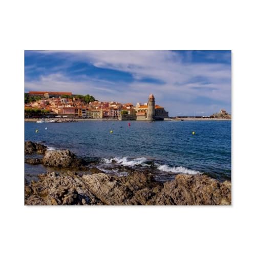 Puzzle 1000 Stück，Collioure，Papier Kinderspielzeug Dekompression Spiel（50x70cm）-AO37 von YYHMKBYY