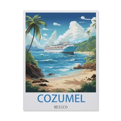 Puzzle 1000 Stück，Cozumel Mexiko，Für Holz Erwachsene Spielzeug Dekompression Spiel（75x50cm）-ET99 von YYHMKBYY