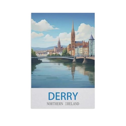 Puzzle 1000 Stück，Derry, Nordirland，Für Holz Erwachsene Spielzeug Dekompression Spiel（75x50cm）-GA17 von YYHMKBYY