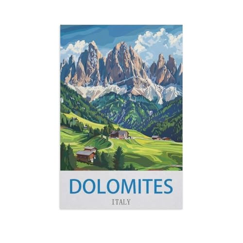 Puzzle 1000 Stück，Dolomiten, Italien，Für Holz Erwachsene Spielzeug Dekompression Spiel（75x50cm）-GC36 von YYHMKBYY