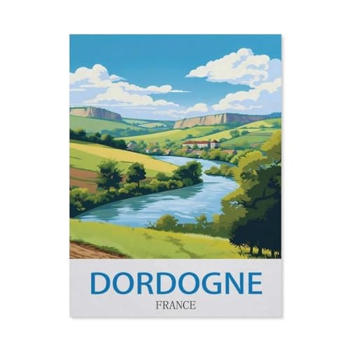 Puzzle 1000 Stück，Dordogne, Frankreich，Für Holz Erwachsene Spielzeug Dekompression Spiel（75x50cm）-DY63 von YYHMKBYY