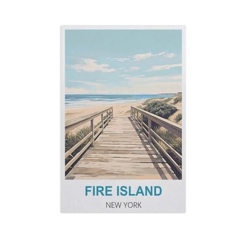 Puzzle 1000 Stück，Fire Island, New York，Klassische Puzzle 3D Puzzle DIY Kit Holz Spielzeug Einzigartiges Geschenk Wohnkultur（75x50cm）-GF56 von YYHMKBYY