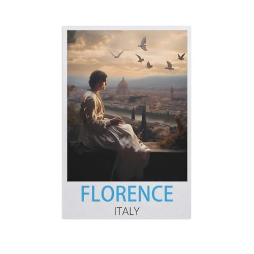 Puzzle 1000 Stück，Florenz Italien，Holz Kinderspielzeug Dekompression Spiel（75x50cm）-FS72 von YYHMKBYY