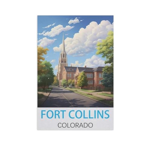 Puzzle 1000 Stück，Fort Collins Colorado，Für Holz Erwachsene Spielzeug Dekompression Spiel（75x50cm）-FV76 von YYHMKBYY