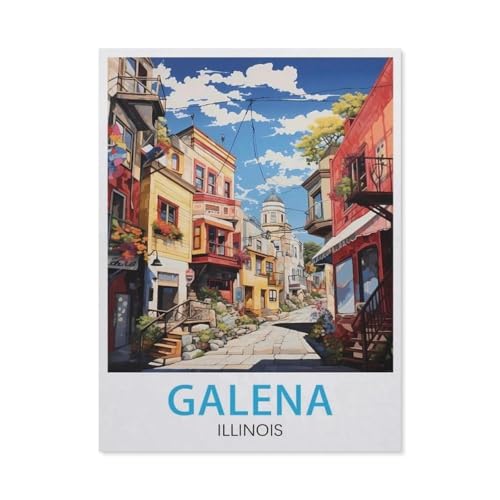 Puzzle 1000 Stück，Galena Illinois，Klassische Puzzle 3D Puzzle DIY Kit Holz Spielzeug Einzigartiges Geschenk Wohnkultur（75x50cm）-AY41 von YYHMKBYY