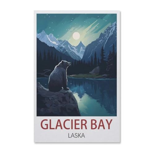 Puzzle 1000 Stück，Glacier Bay Laska，Für Holz Erwachsene Spielzeug Dekompression Spiel（75x50cm）-AB40 von YYHMKBYY